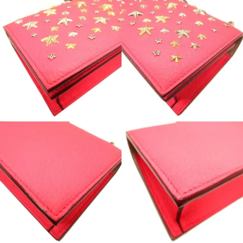 Jimmy Choo Pre-owned Fabric shoulder-bags Pink Dames