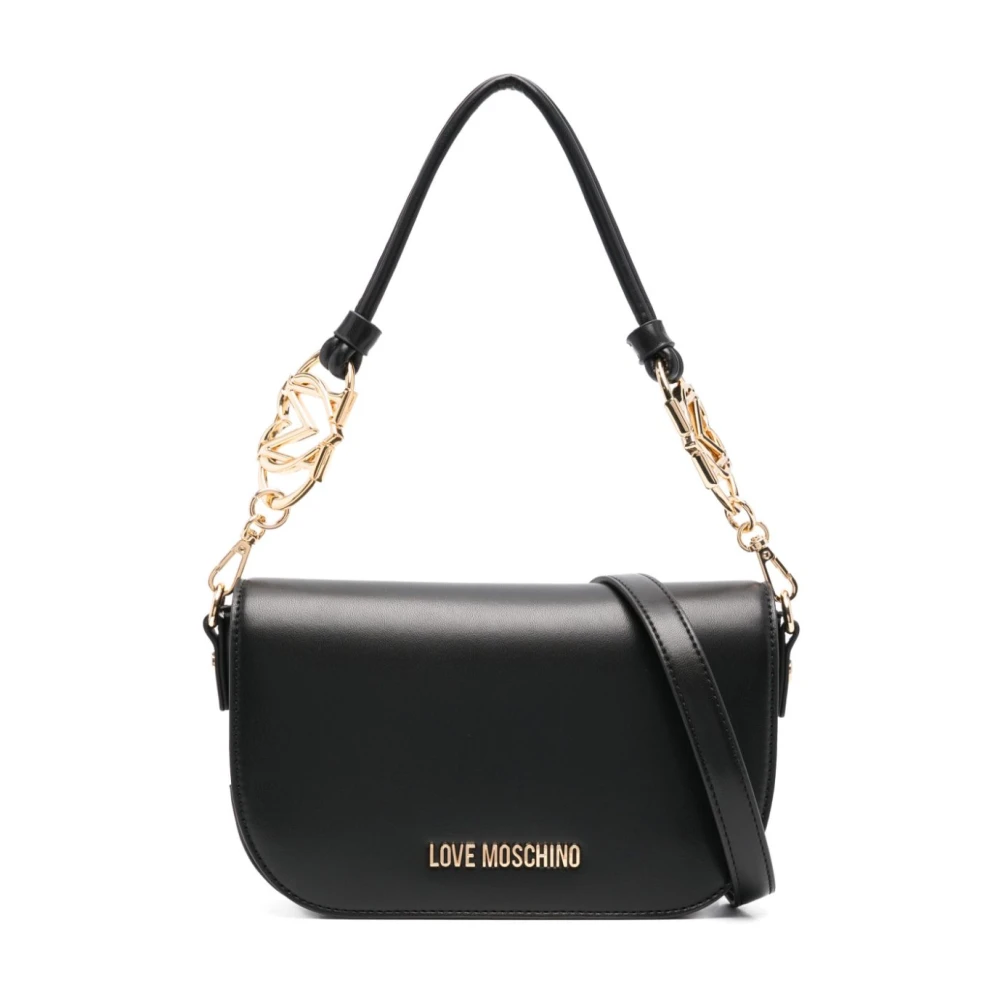 Love Moschino Zwarte schoudertas voor vrouwen Black Dames