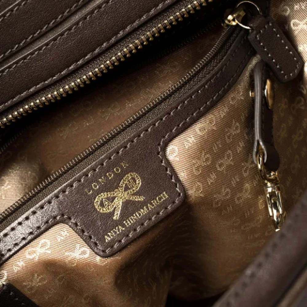 Anya Hindmarch Pre-owned Leather handbags Brown Dames