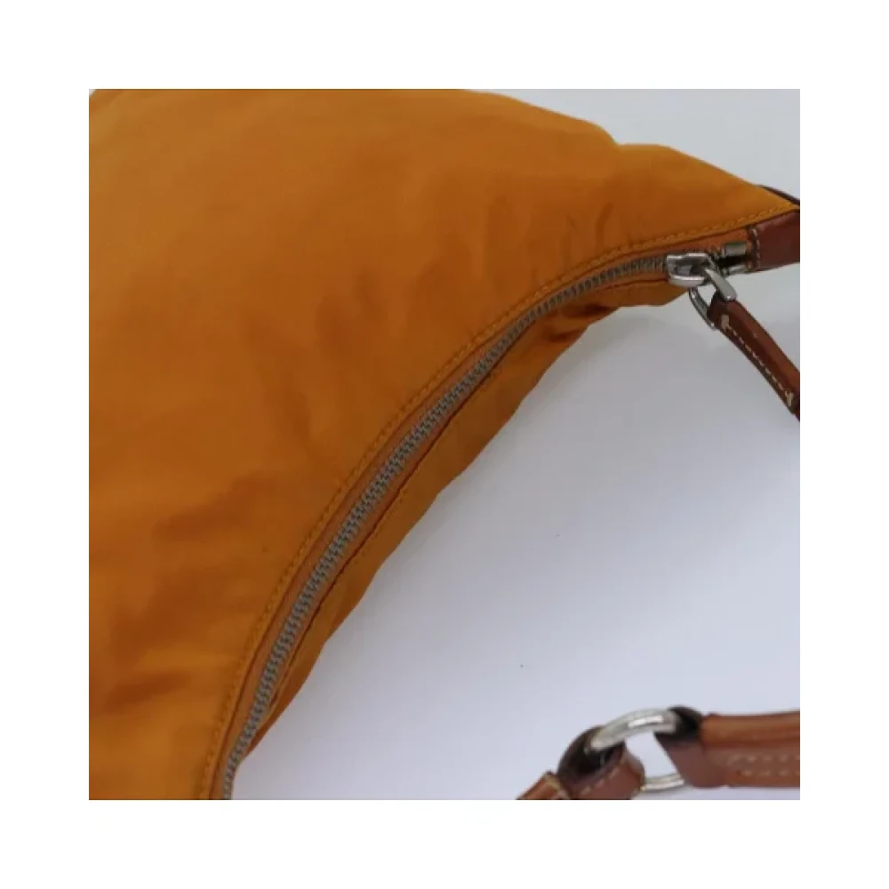 Prada Vintage Pre-owned Nylon prada-bags Orange Dames
