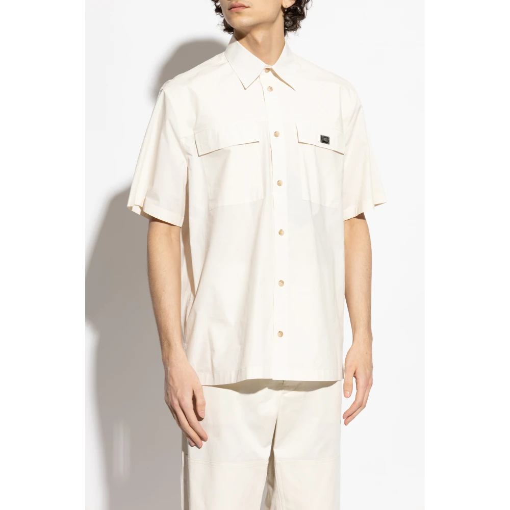 Dolce & Gabbana Overhemd met zakken White Heren