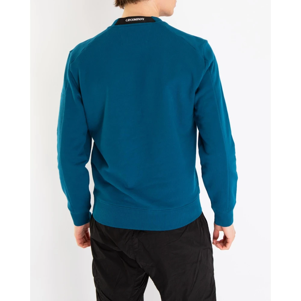 C.P. Company Blauwe Crew Neck Sweater Upgrade Blue Heren