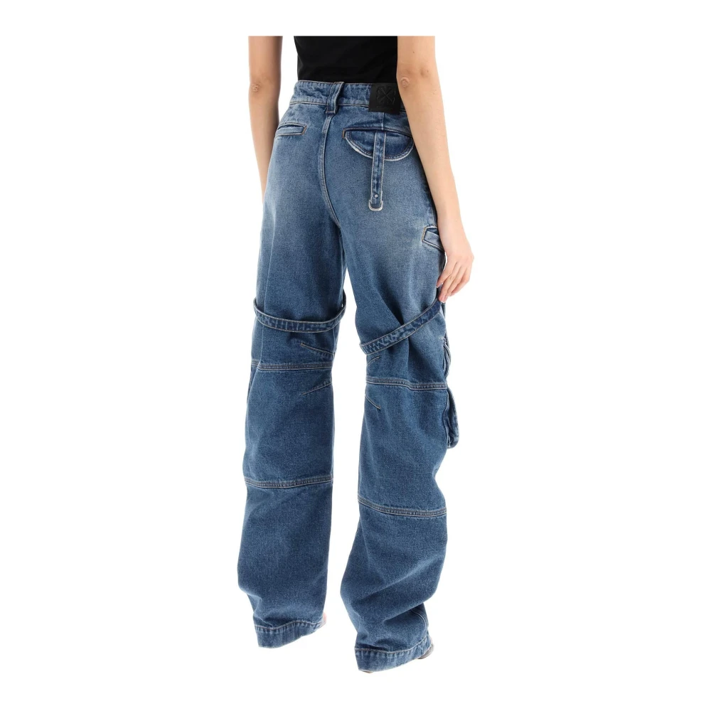 Off White Jeans Blue Dames