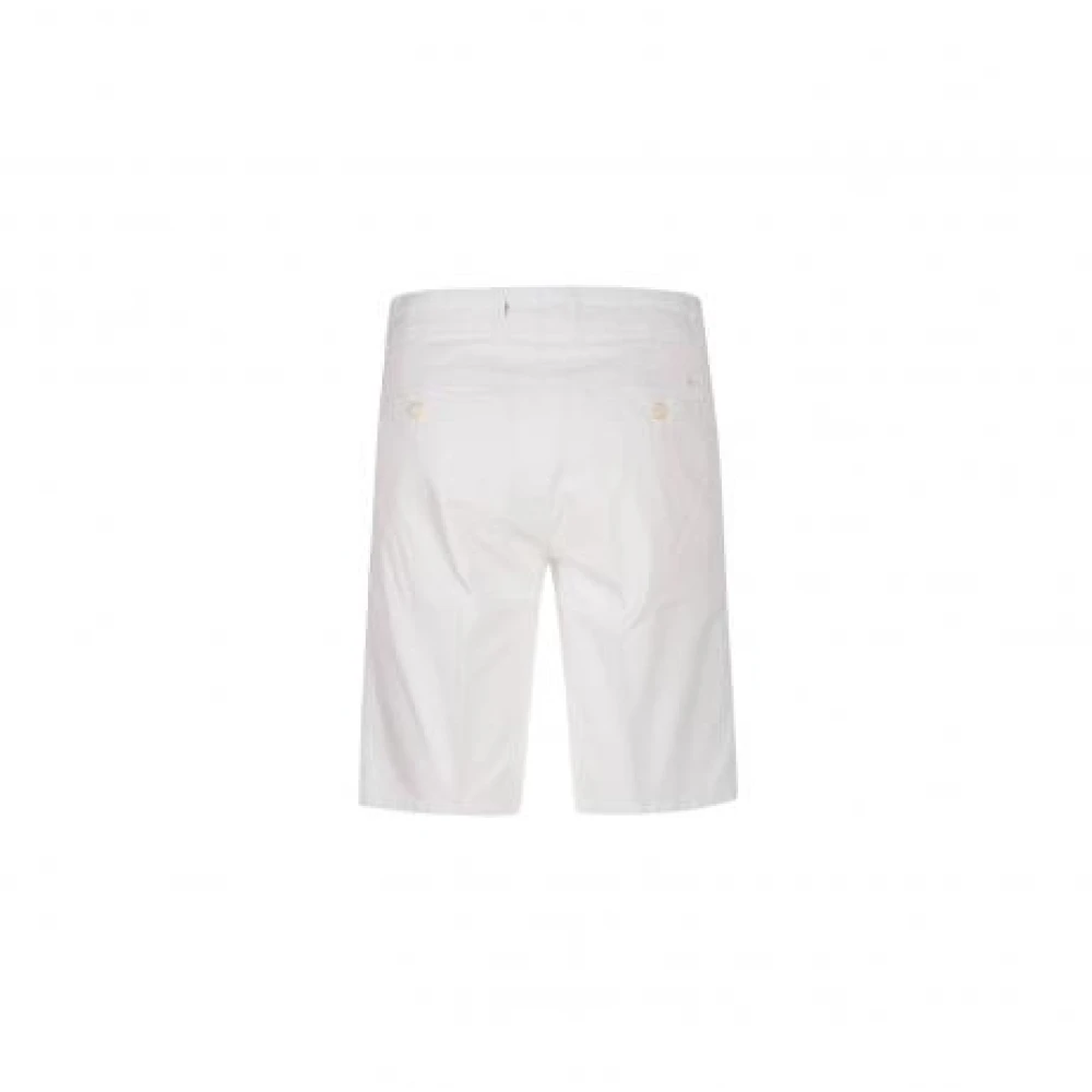 Harmont & Blaine Casual Bermuda Twill Cotton Shorts White Heren