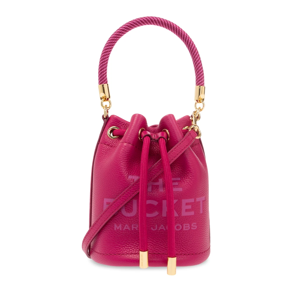 Marc Jacobs Roze Leren Mini Bucket Tas Pink Dames