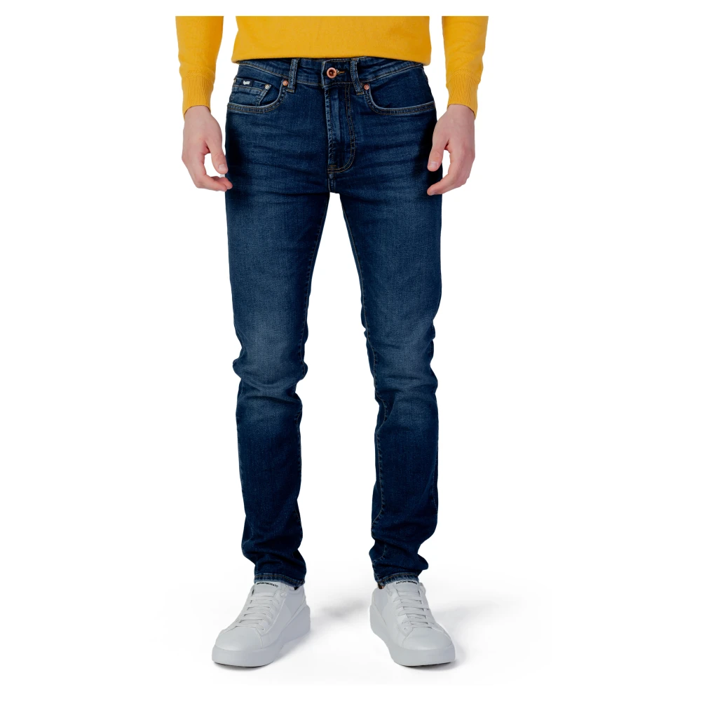 GAS Blauwe Versleten Jeans Mannen Blue Heren