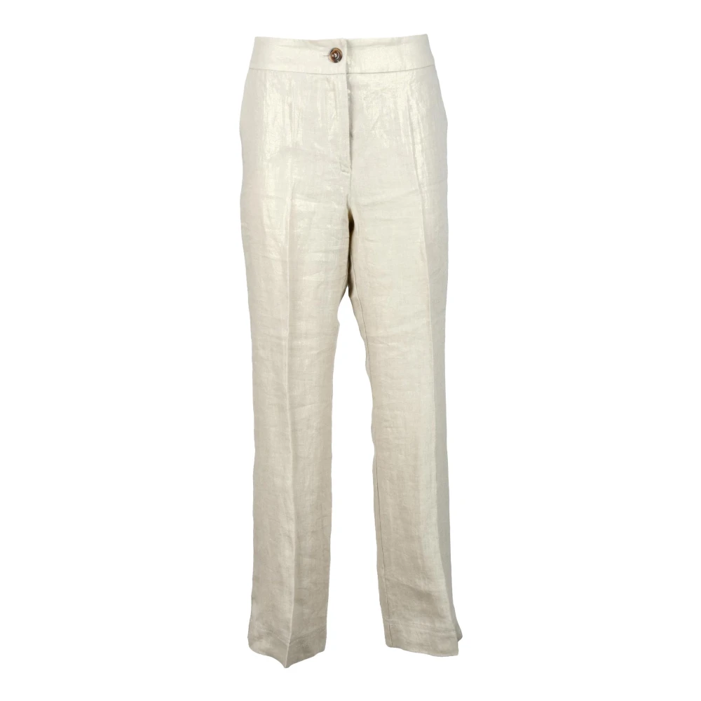 Marella Linnen Sportbroek Yellow Dames