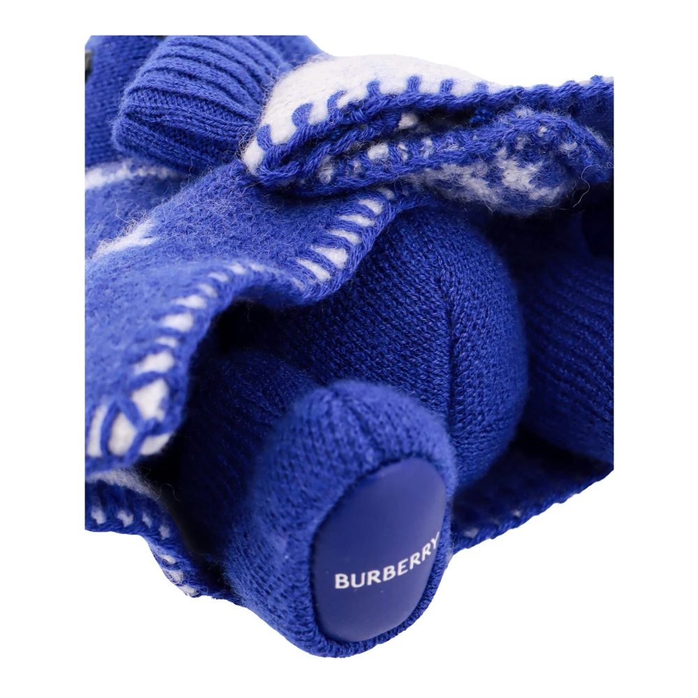 Burberry Blauwe sleutelhouder met Equestrian Knight Design Blue Heren