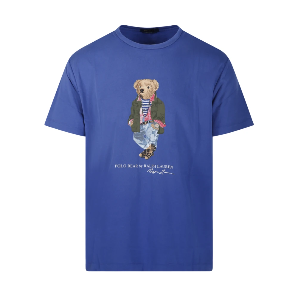 Ralph Lauren S S T-Shirt Blue Heren