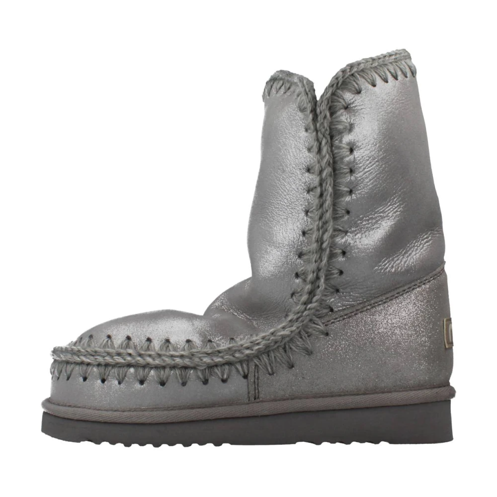 Mou Lace-up Boots Gray Dames