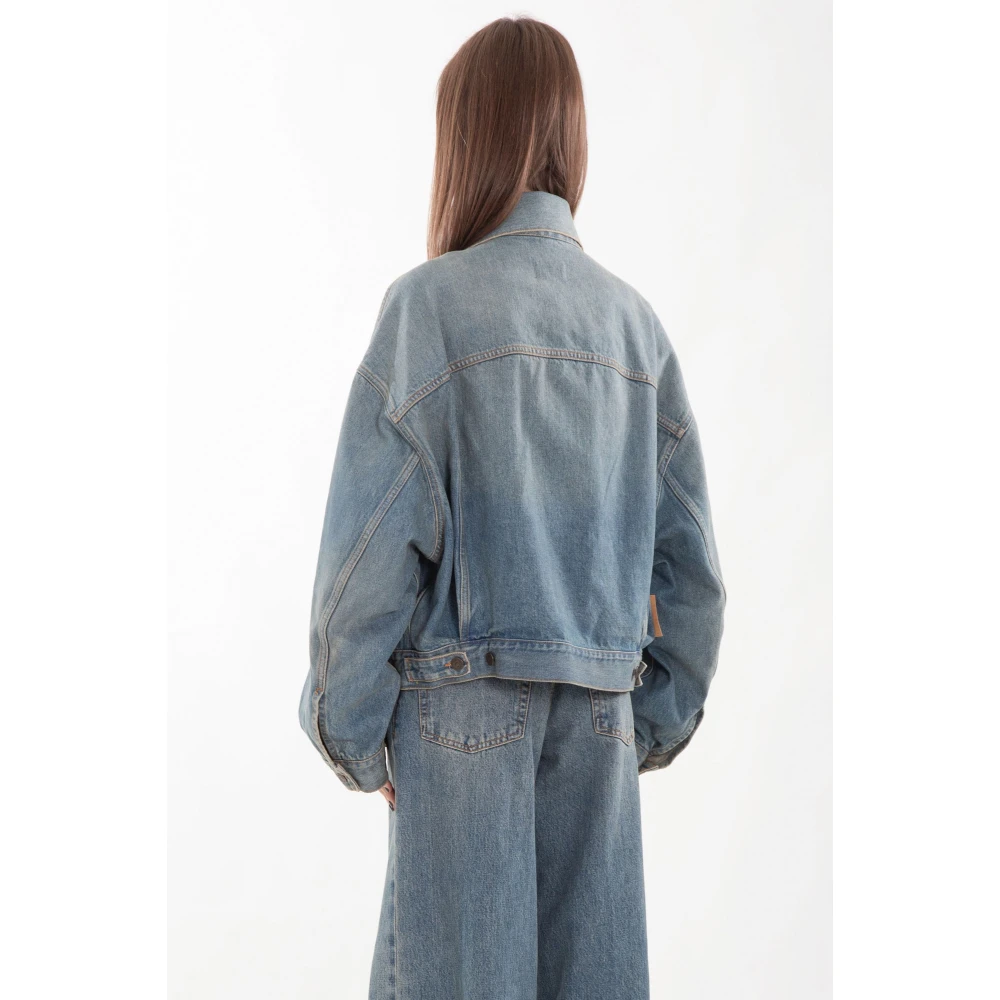 Haikure Oil Wash Denim Jacket Blue Dames