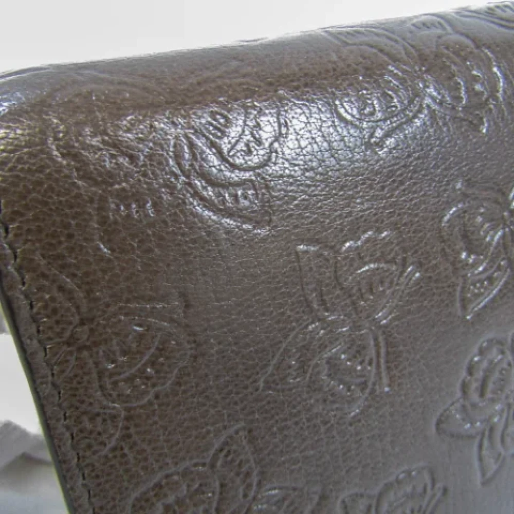 Bottega Veneta Vintage Pre-owned Leather wallets Green Dames