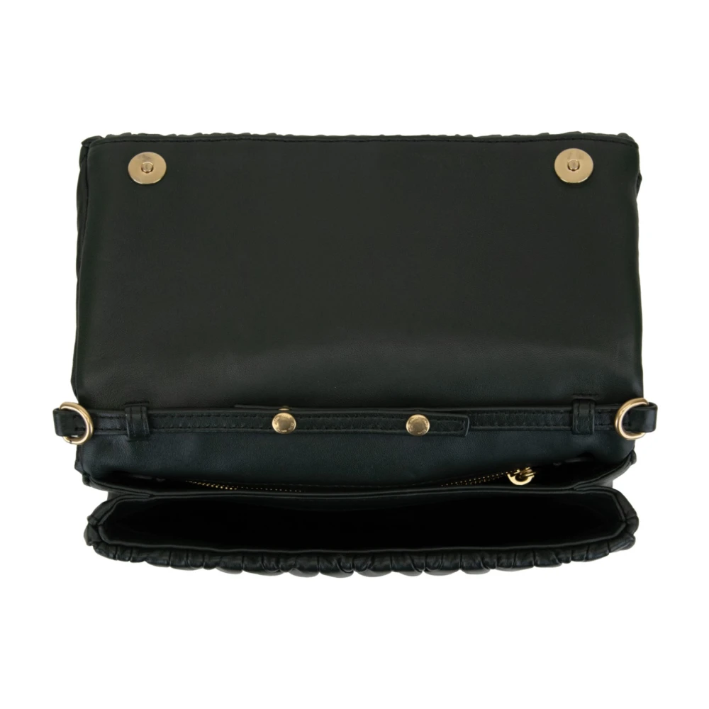 Miu Leren Schoudertas Magnetische Knoop Green Dames