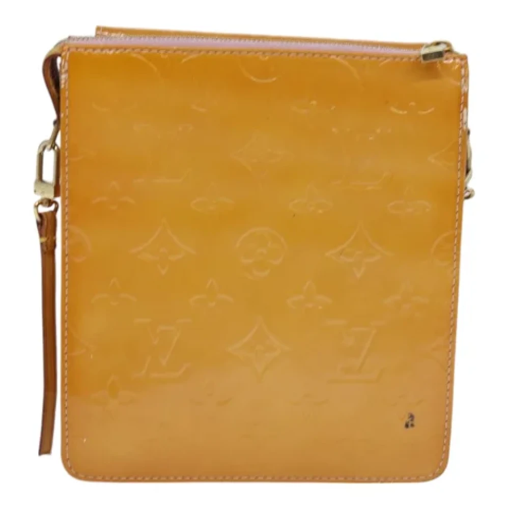 Louis Vuitton Vintage Pre-owned Leather pouches Yellow Dames