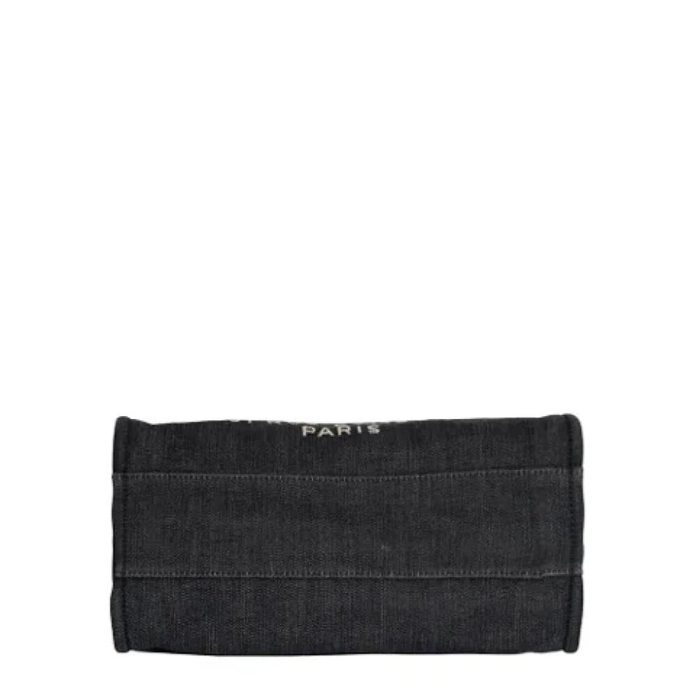 Chanel Vintage Pre-owned Canvas chanel-bags Blue Dames