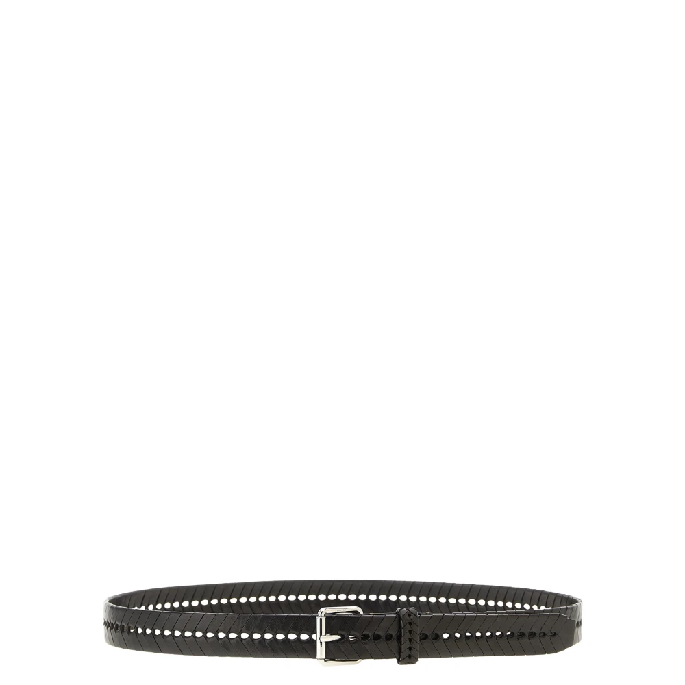Lemaire Black Belts, Male, 95 Cm, Braided Belt 30