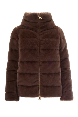 Faux Fur and Shearling Jacket