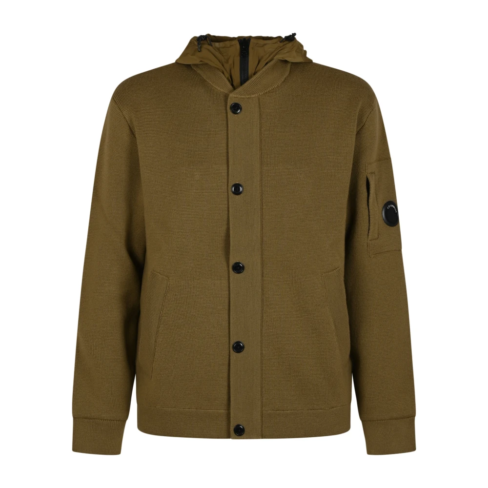 C.p. Company Knitwear Jacket - Male - Cardigans - Green - L - Knitwear