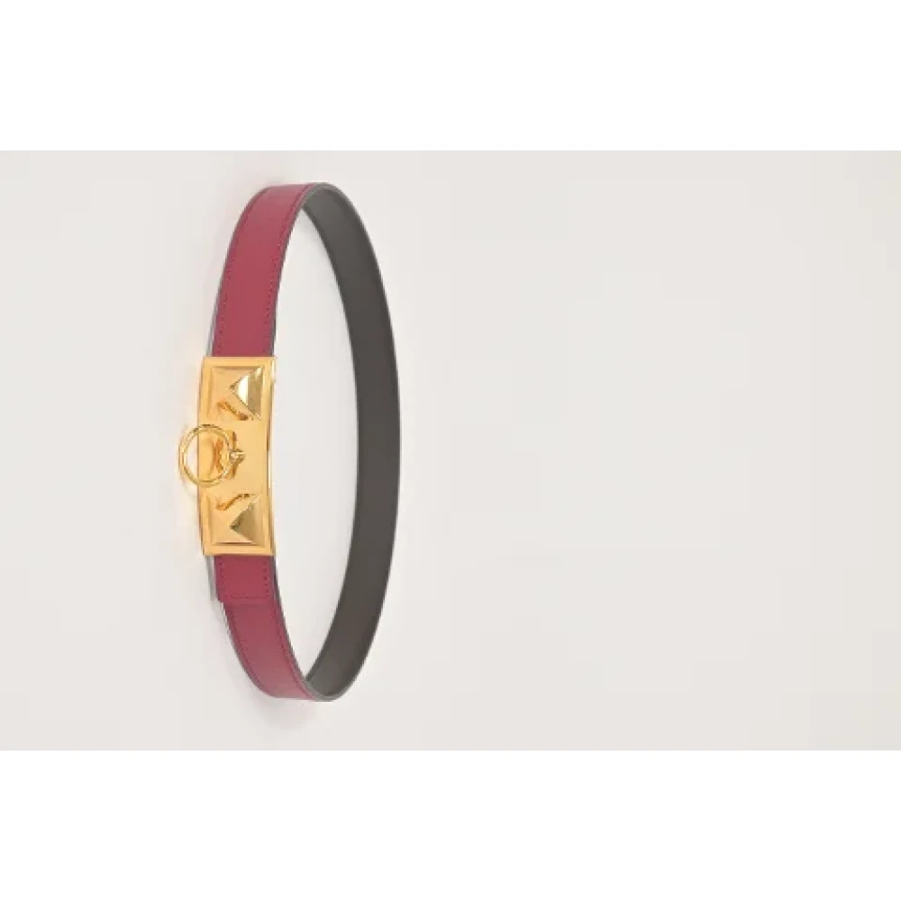 Hermès Vintage Pre-owned Leather belts Red Dames