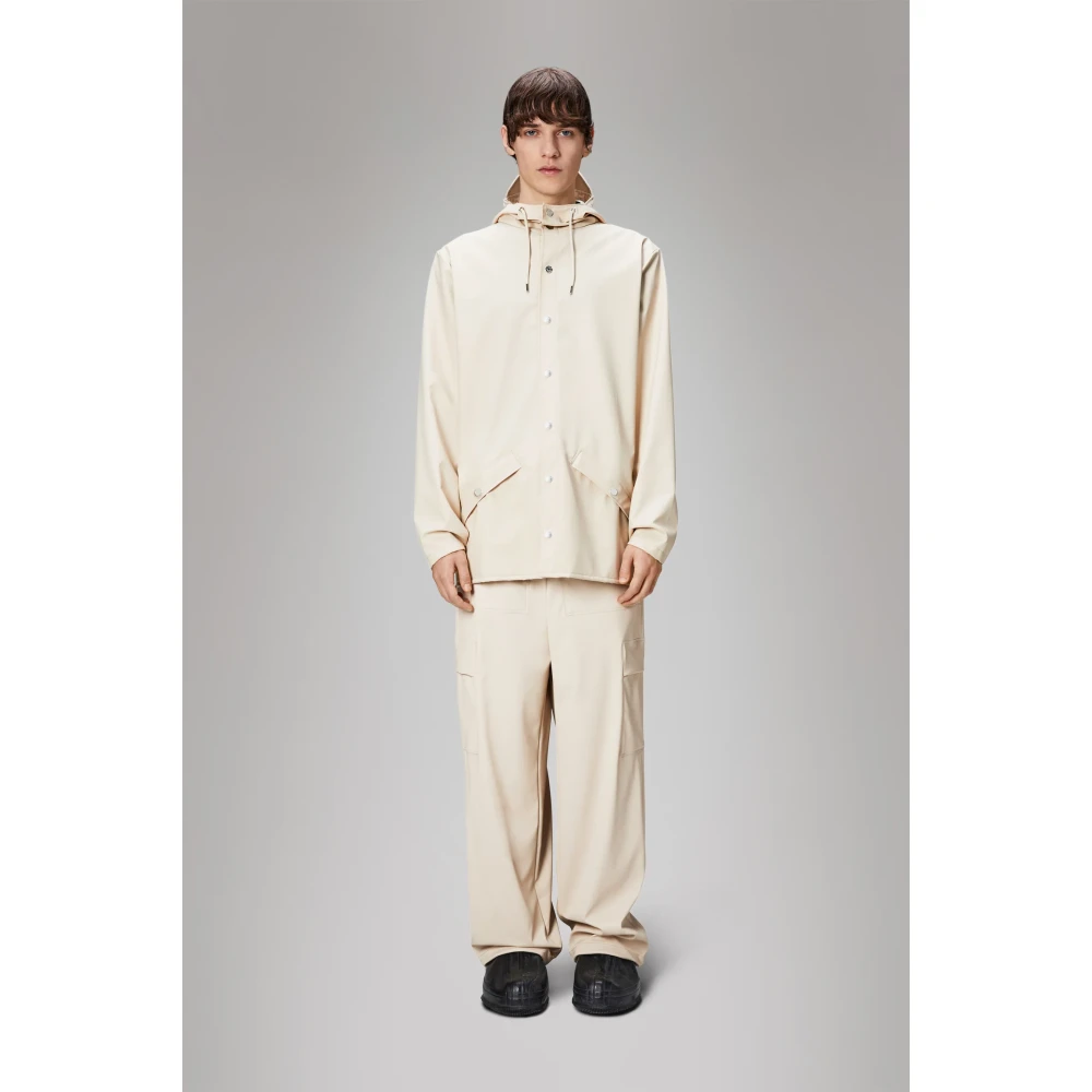 Rains Klassieke Waterdichte Unisex Jas Beige Heren