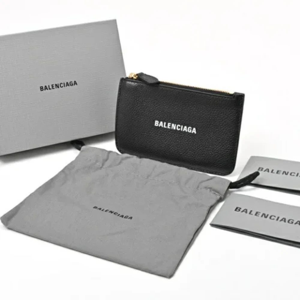 Balenciaga Vintage Pre-owned Leather wallets Black Dames