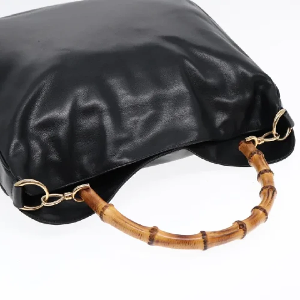 Gucci Vintage Pre-owned Leather handbags Black Dames