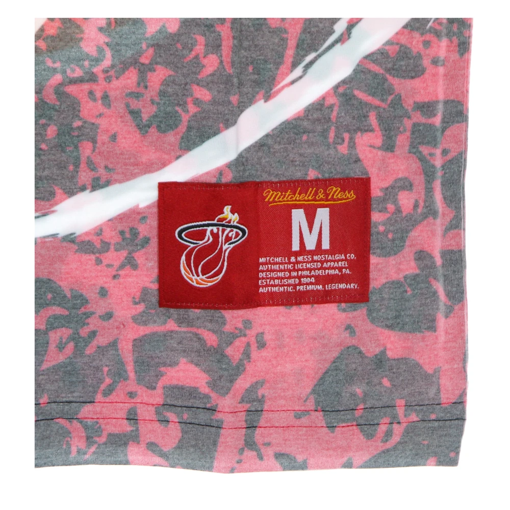Mitchell & Ness Miami Heat NBA Tee Hardwood Classics Multicolor Heren