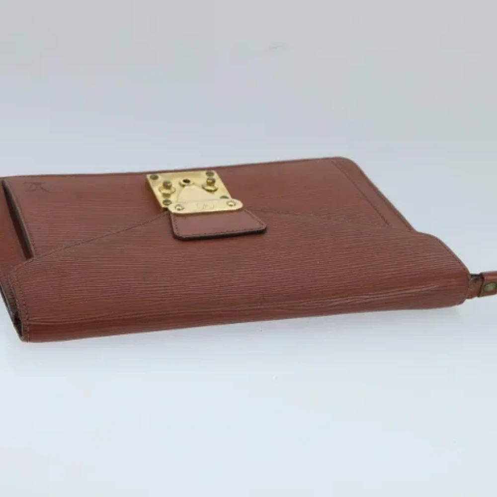 Louis Vuitton Vintage Pre-owned Leather handbags Brown Dames