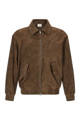 Raffinerad Blousonjacka i Mocka
