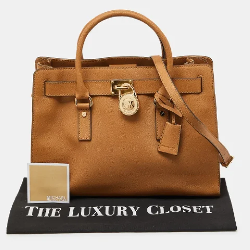 Michael Kors Pre-owned Leather totes Beige Dames