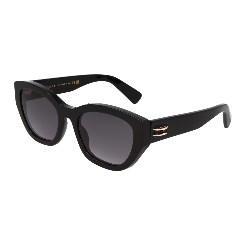 Bvlgari Black Sunglasses, Unisex, 54 Mm, Cat Eye Sunglasses