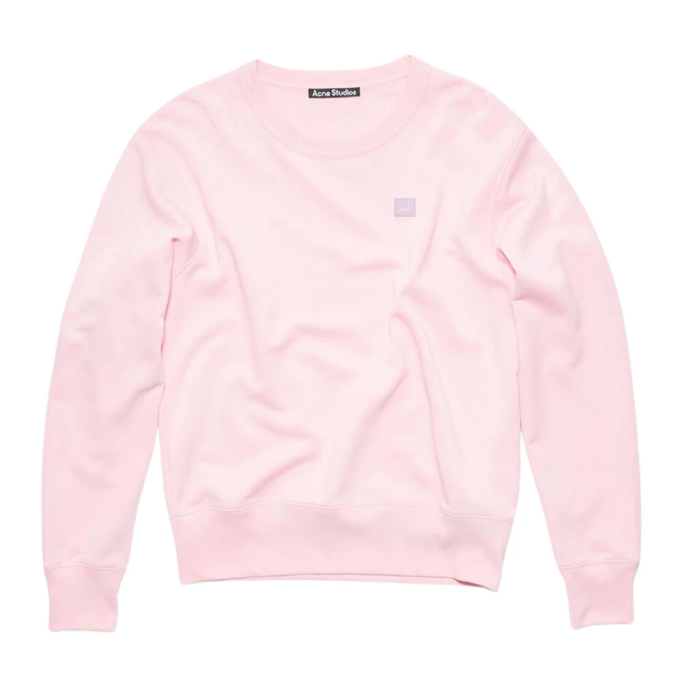 Acne Studios Lichtroze Face Sweatshirt Pink Dames