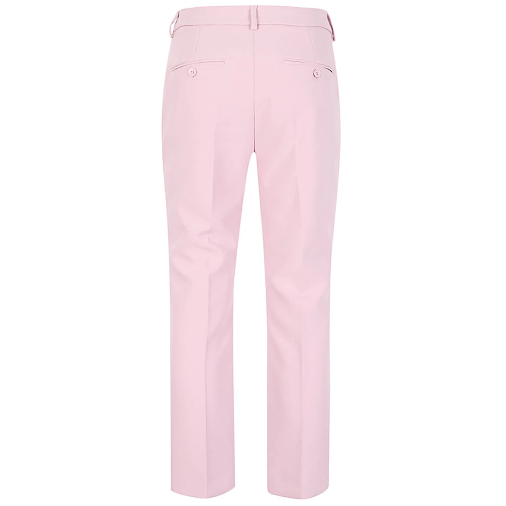 Max Mara Weekend Elegante Polyester Viscose Klassieke Broek Pink Dames