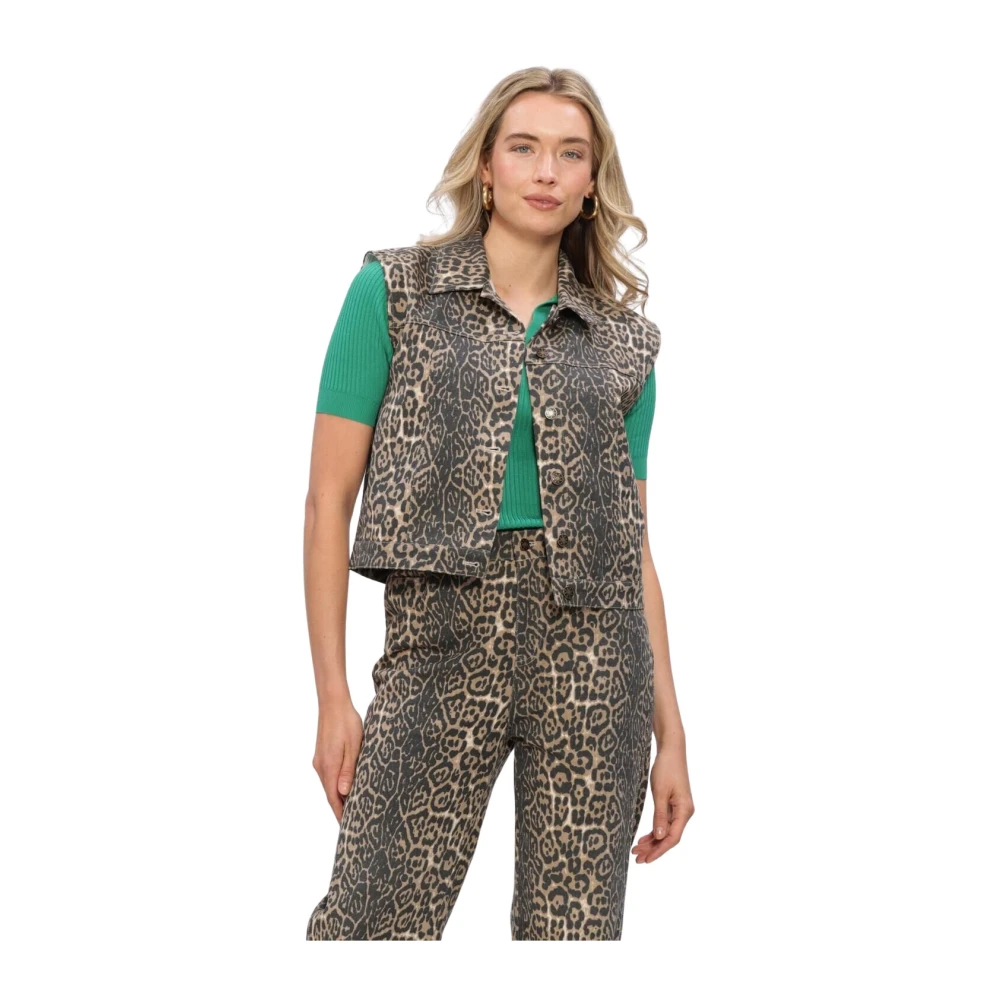 Ydence Vrouw Multicolor Jassen Dames, Veelkleurig, Xl, Gilet Tara