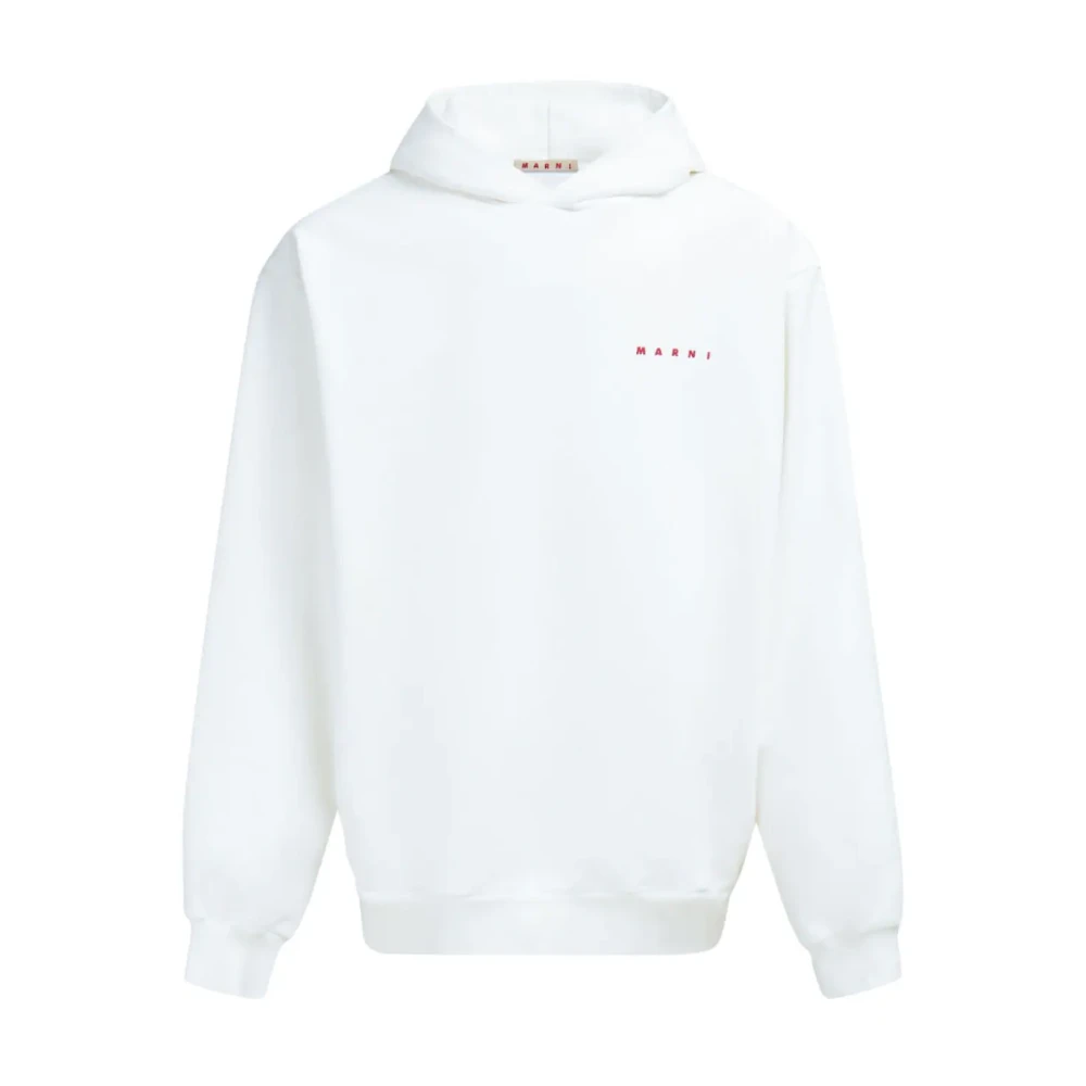 Marni Gekreukelde Sweatshirt White Heren