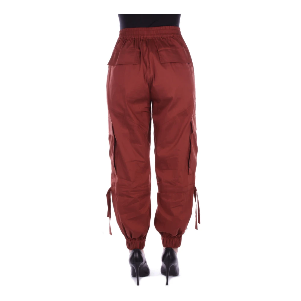 Semicouture Trousers Brown Dames