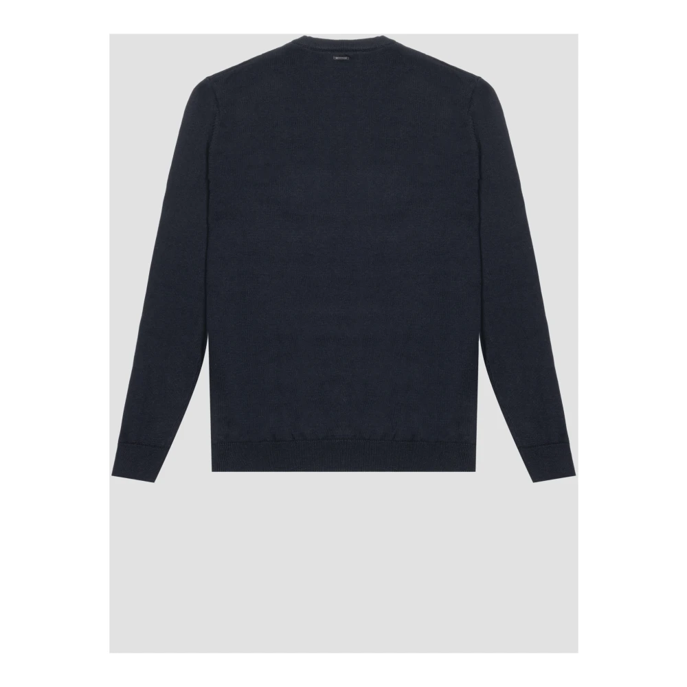 Antony Morato Regular Fit Wol en Katoen Trui Blue Heren