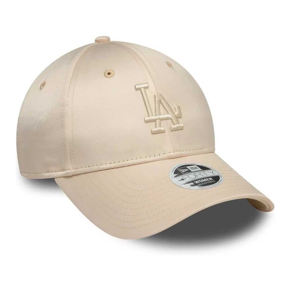 new era Beige Dodgers Satijnen Pet Beige Heren