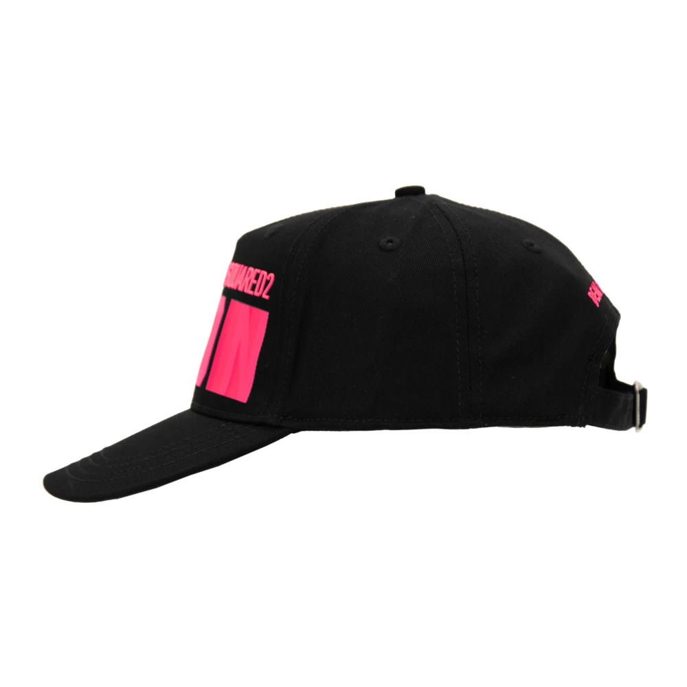 Dsquared2 Iconische Baseballpet met Gesp Sluiting Black Unisex