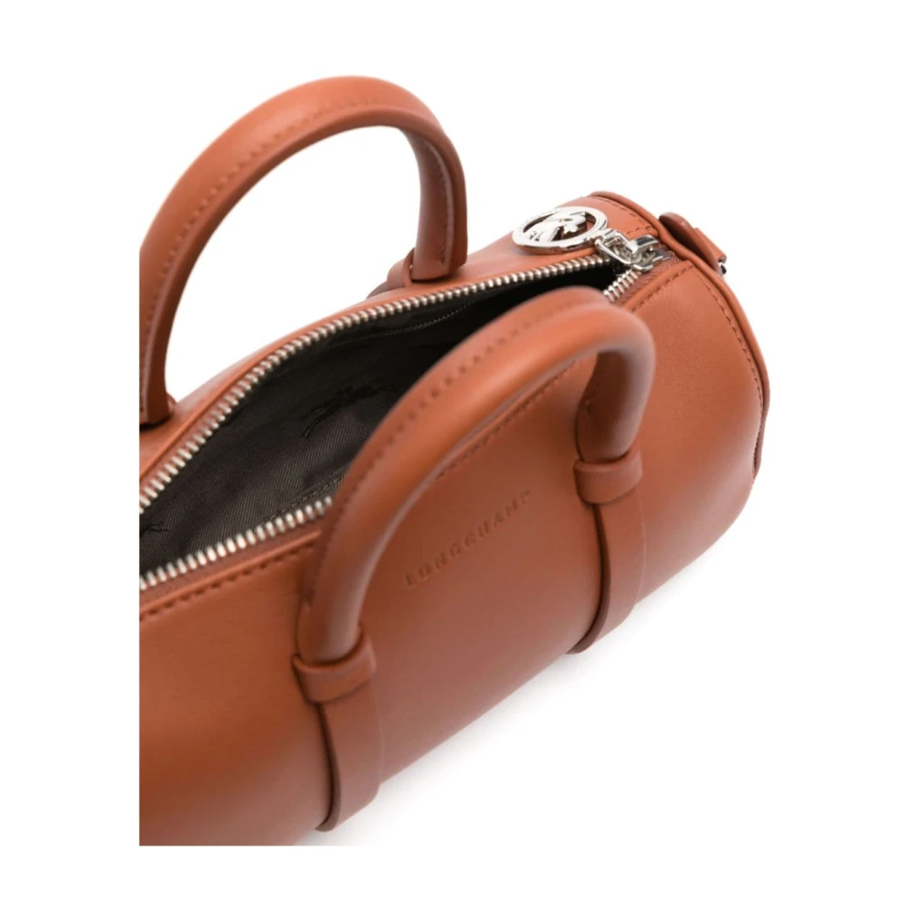 Longchamp Brandy Leren Tote Tas Brown Dames