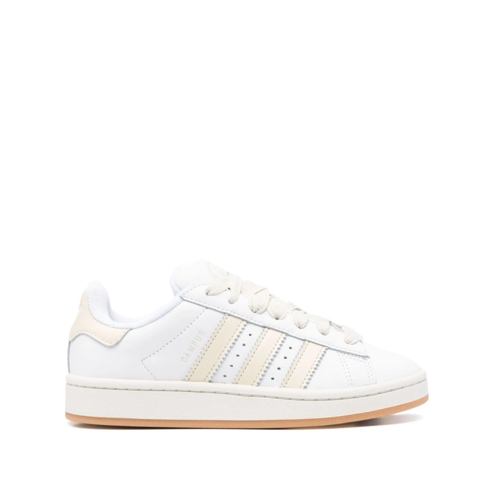 Adidas White Sneakers, Female, 3 2/3 Uk, Campus Trainers