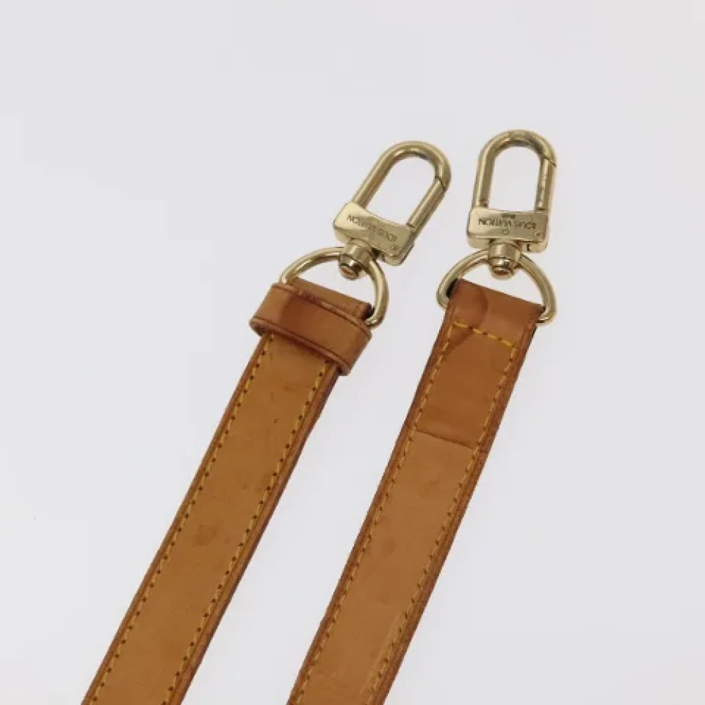 Louis Vuitton Vintage Pre-owned Leather home-office Beige Dames