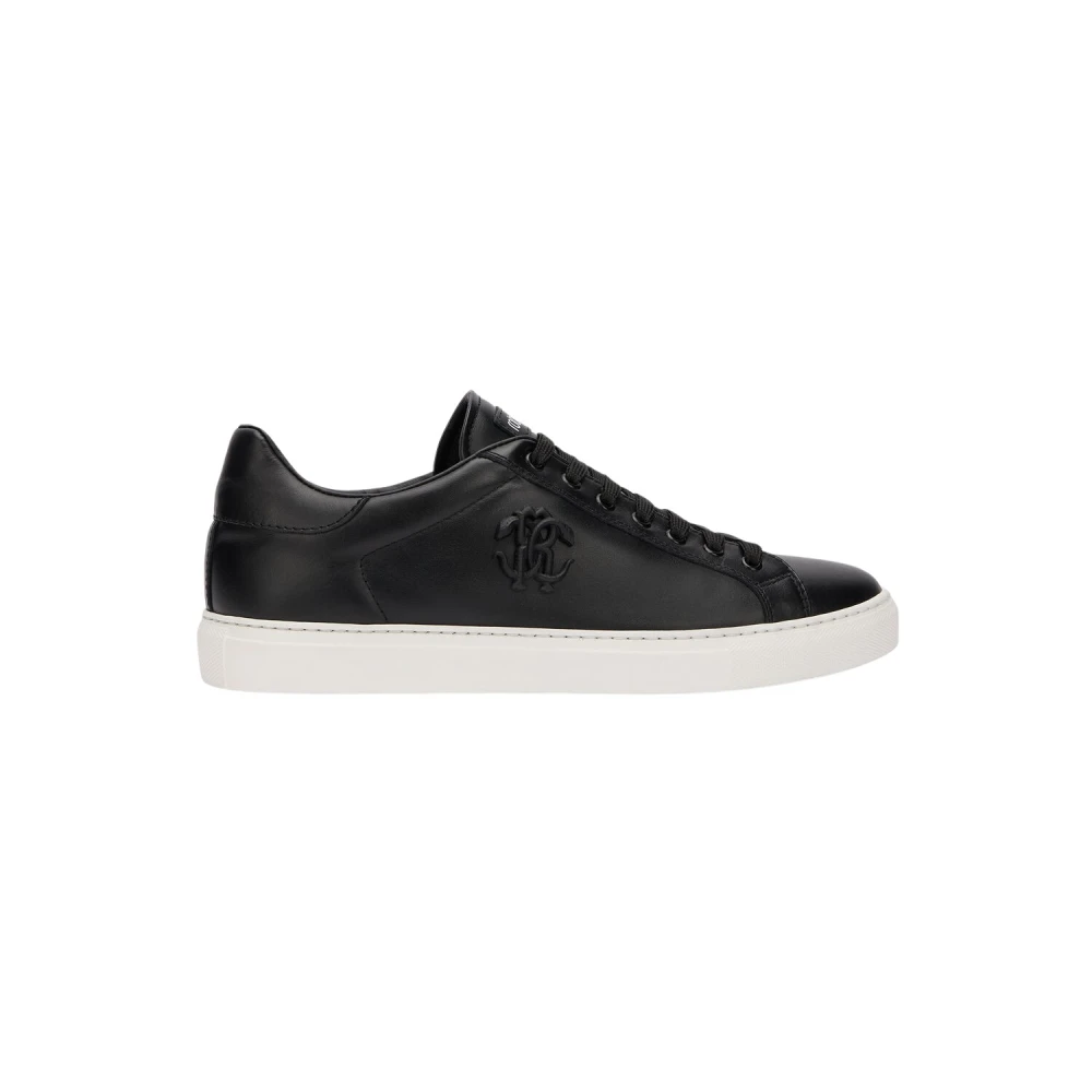 Roberto Cavalli Sneaker met RC Monogram-reliëf Heren Schoenen Zwart