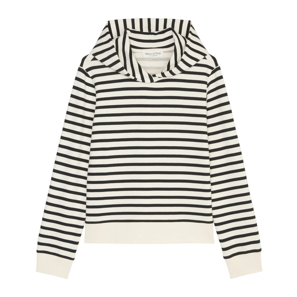 Marc O'Polo Gestreepte capuchontrui relaxed Multicolor Dames