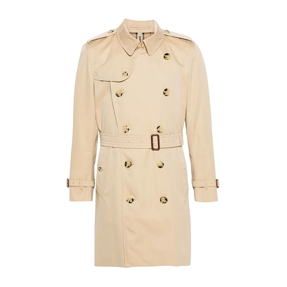 Burberry Stijlvolle Jas voor Mannen Beige Heren