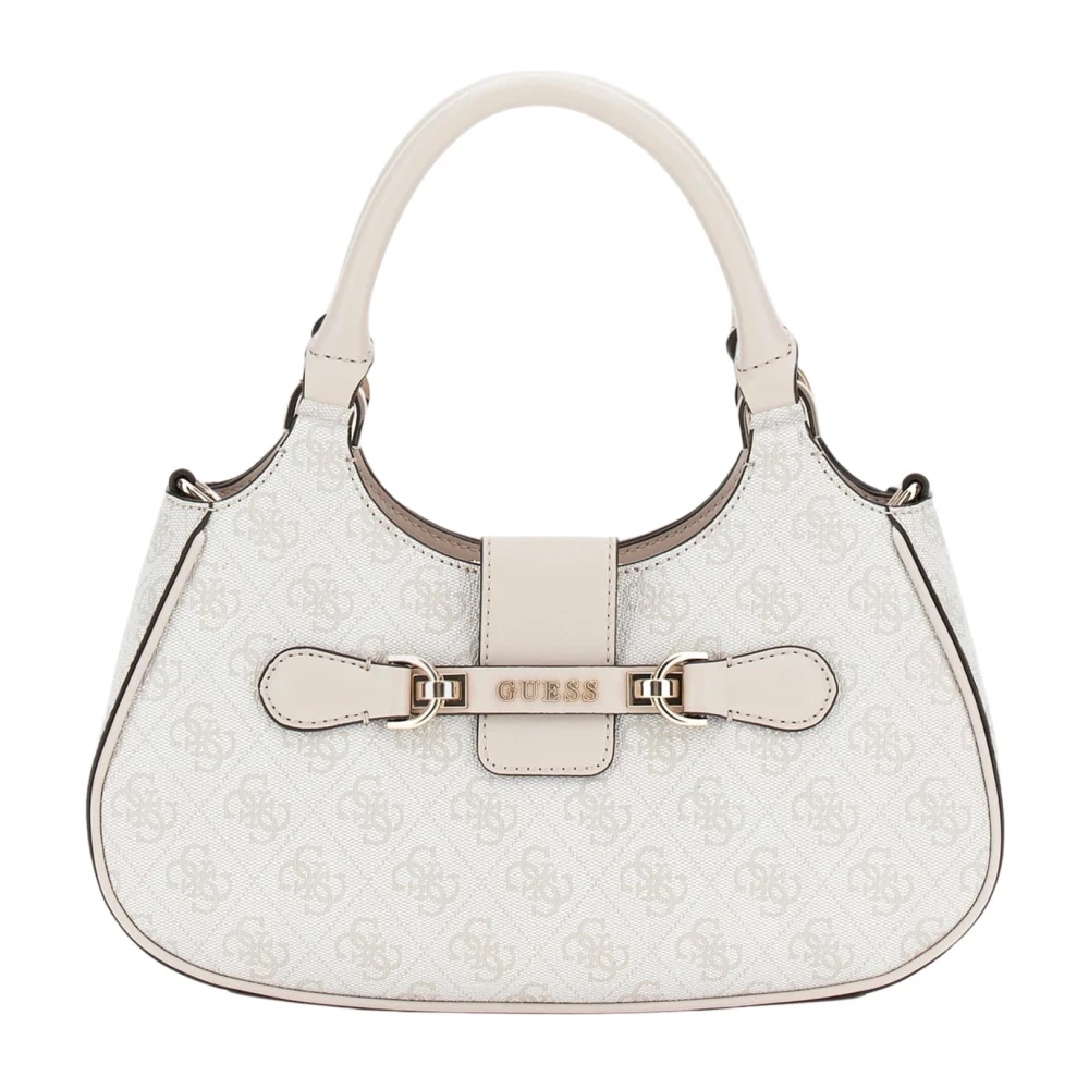 Guess Nolana Kleine Schoudertas met Rits Beige Dames
