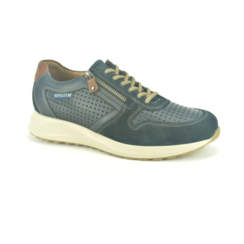 Mephisto Blauwe Runner N. + Tiret + Perfo Heren Schoenen