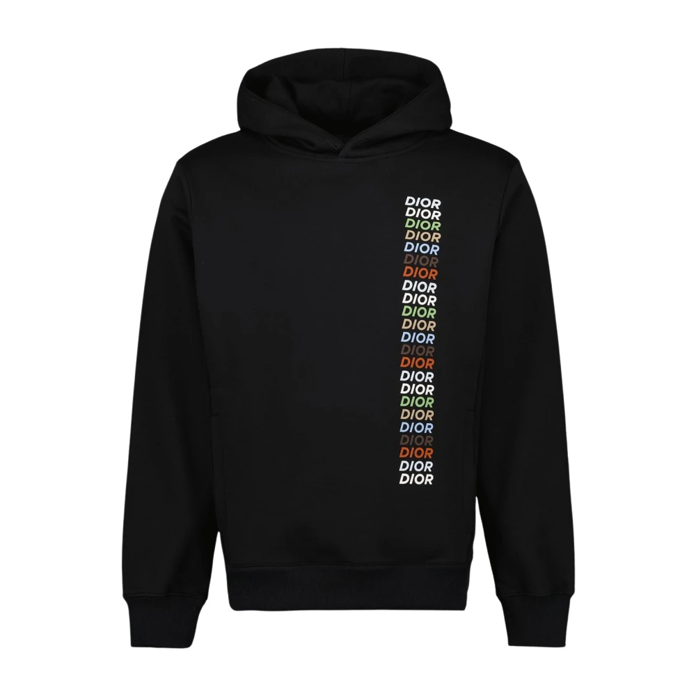 Dior Logo hoodie voor mannen Black Heren