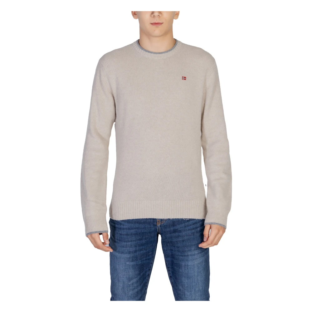 Napapijri Mannen Gebreide Kleding Collectie voor Herfst Winter Beige Heren