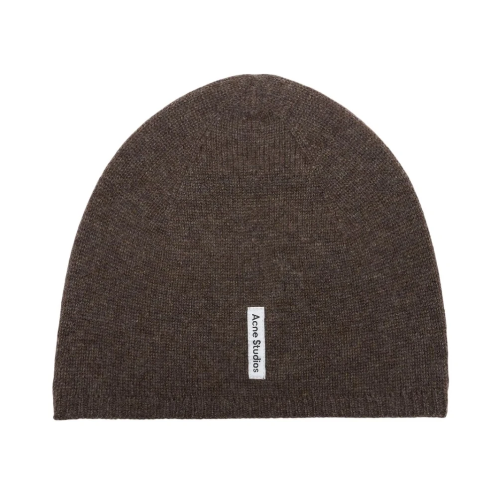 Acne Studios Unisex Brown Accessories, One Size, Fitted Beanie